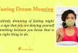 Fasting Dream Meaning