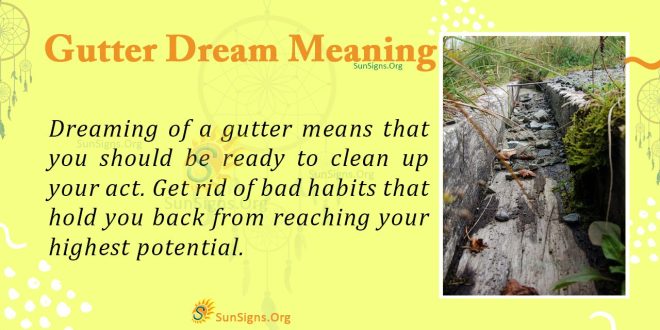 Gutter Dream Meaning