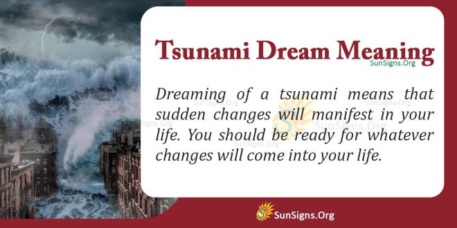 Tsunami Dream Meaning