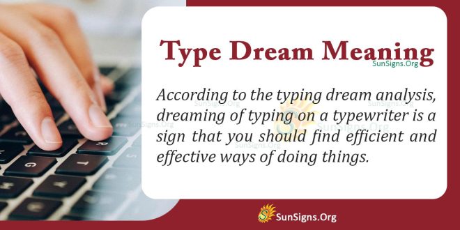 Type Dream Meaning