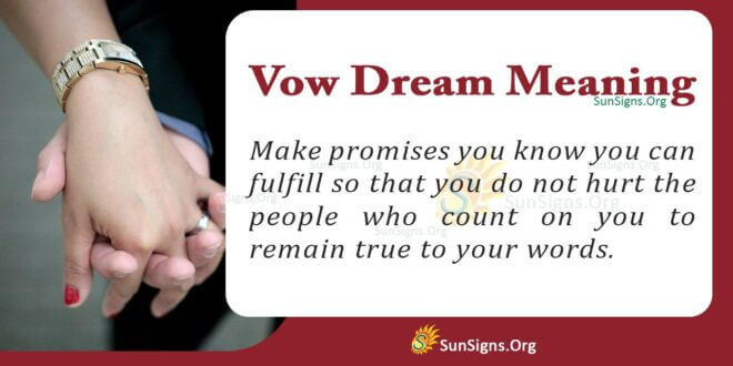 Vow Dream Meaning