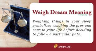 Weigh Dream Meaning