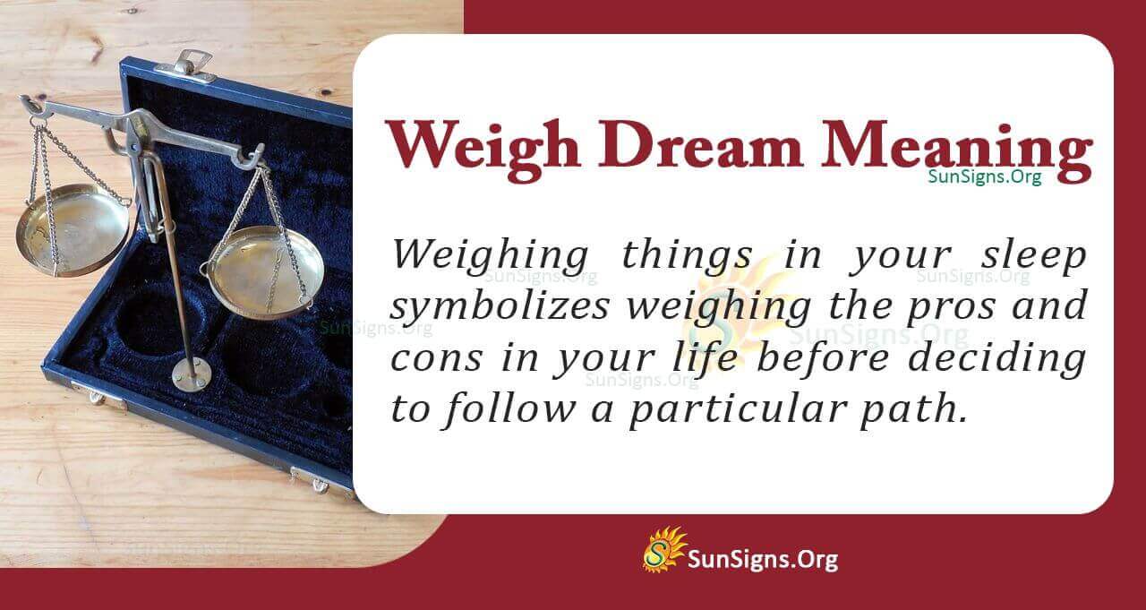 Dream About Weighing Meaning, Interpretation and Symbolism