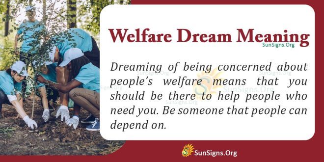 Welfare Dream Meaning