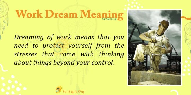 Work Dream Meaning