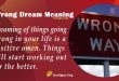 Wrong Dream Meaning