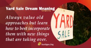 yard sale dream meaning