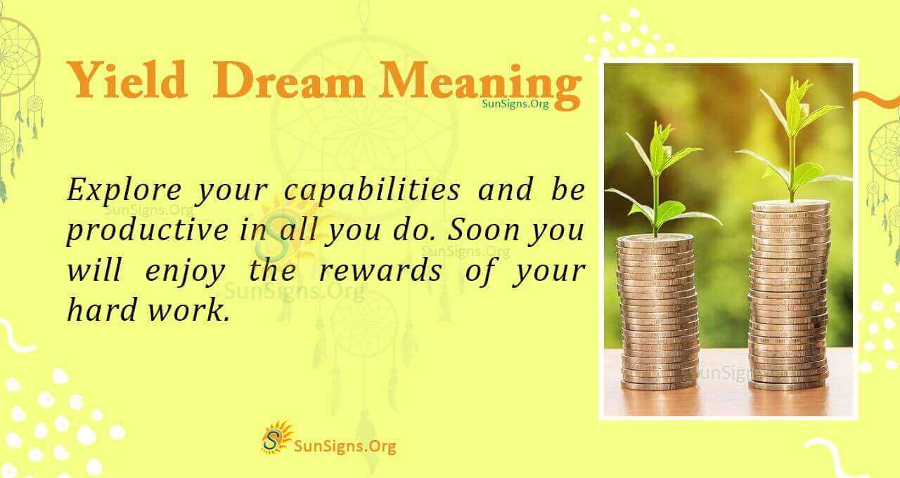 Dream Meaning of Yield Interpretation and Symbolism
