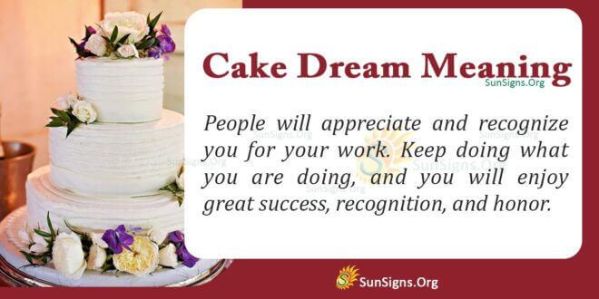 Cake Dream Meaning