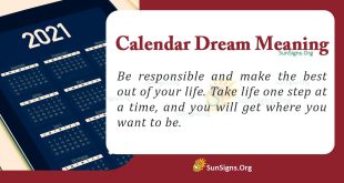 Calendar Dream Meaning