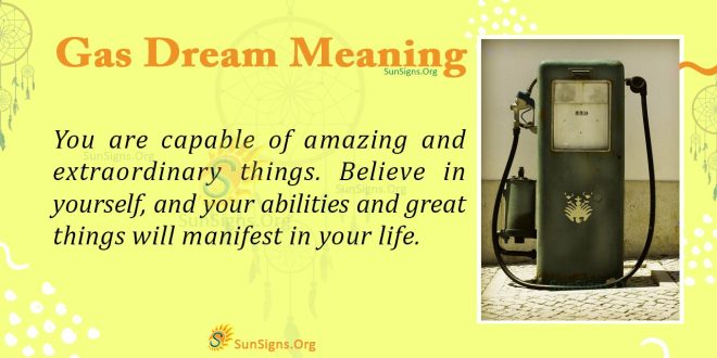 Gas Dream Meaning
