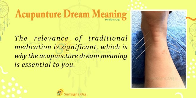 Acupunture Dream Meaning