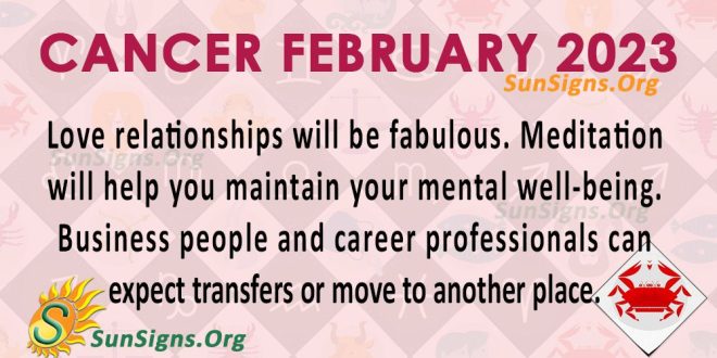 Cancer Horoscope February 2023