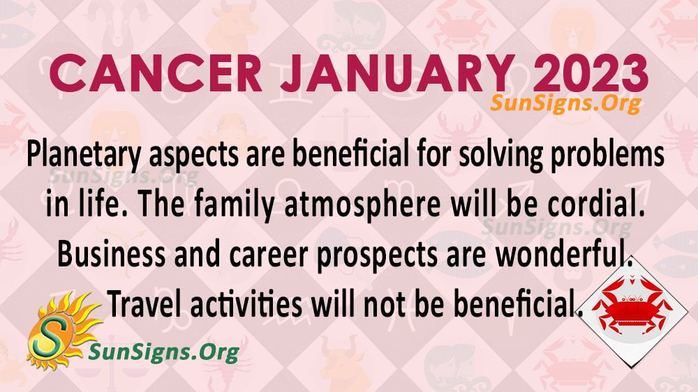 Cancer Horoscope January 2023