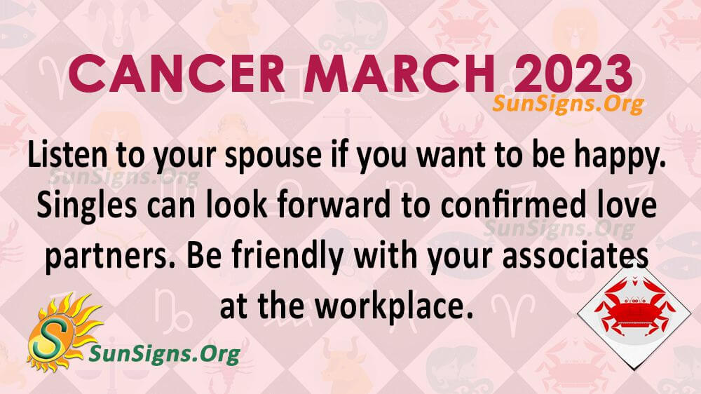 Cancer Horoscope March 2023