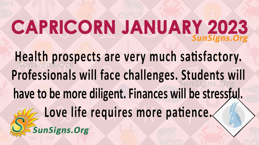 Capricorn Horoscope January 2023