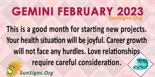 Gemini Horoscope February 2023