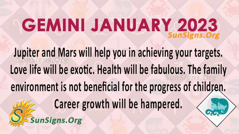 Gemini Horoscope January 2023