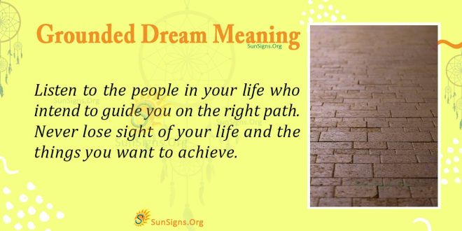 Grounded Dream Meaning