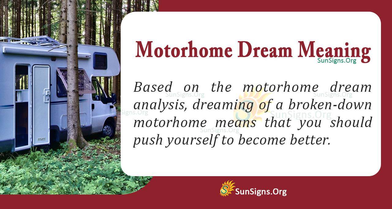 Motorhome in Your Dream Meaning, Interpretation and Symbolism