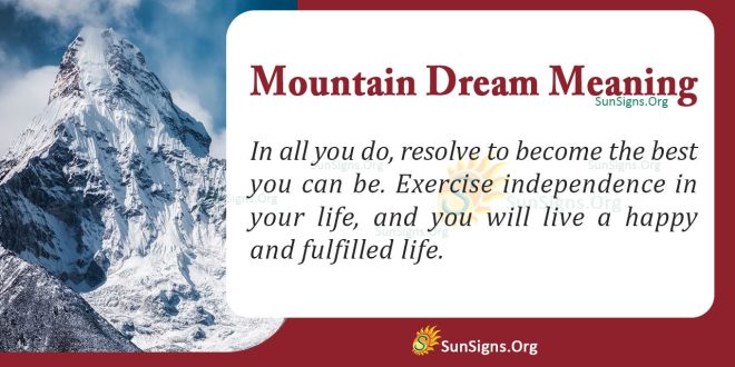 Mountain Dream Meaning