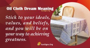 Oil Cloth Dream Meaning