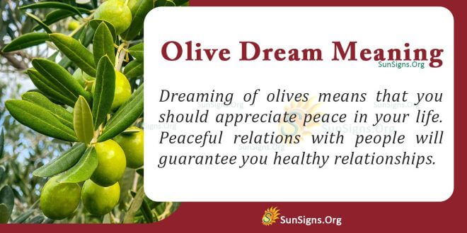 Olive Dream Meaning