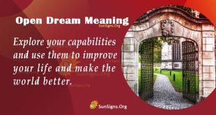 Open Dream Meaning