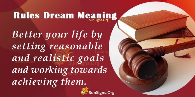 Rules Dream Meaning