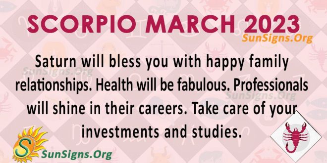 Scorpio Horoscope March 2023