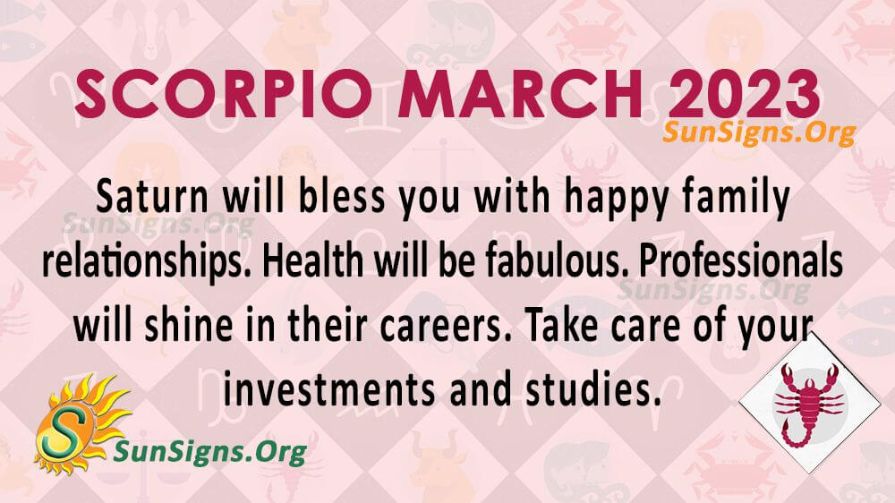 Scorpio Horoscope March 2023
