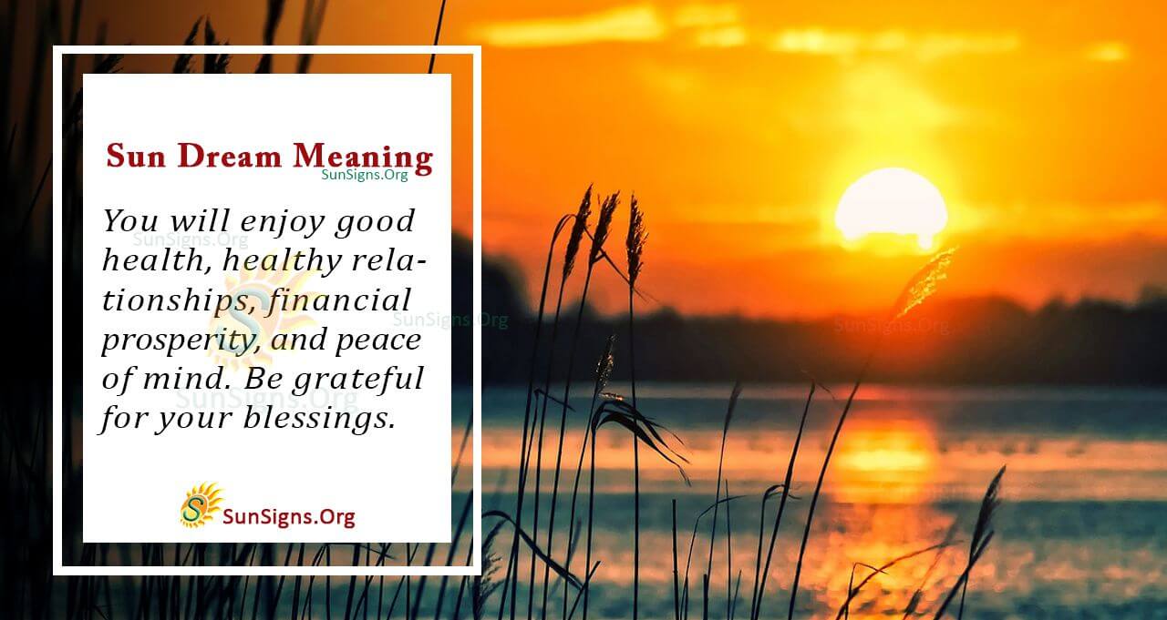 Dreaming of the Sun Meaning, Interpretation and Symbolism