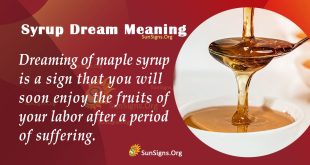 Syrup Dream Meaning