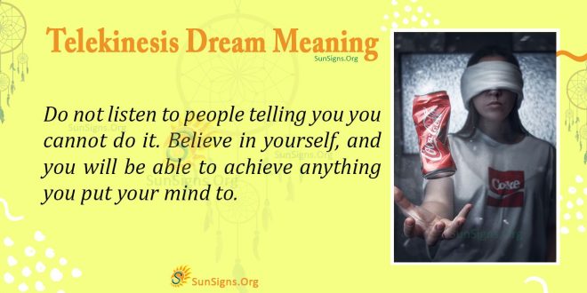 Telekinesis Dream Meaning