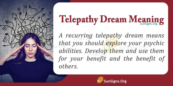 Telepathy Dream Meaning