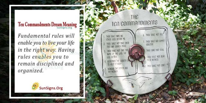 Ten Commandments Dream Meaning