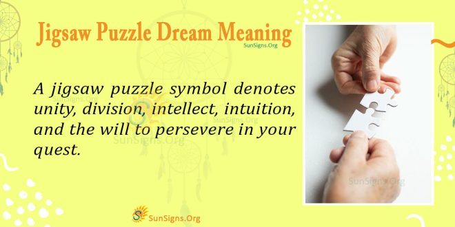Jigsaw Puzzle Dream Meaning