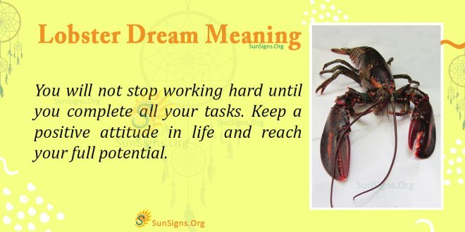 Lobster Dream Meaning