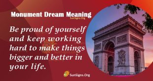 Monument Dream Meaning