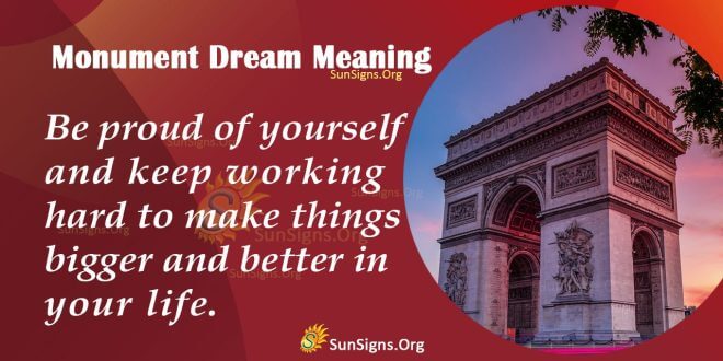 Monument Dream Meaning