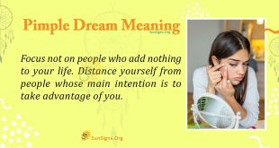 Pimple Dream Meaning