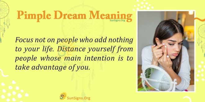 Pimple Dream Meaning