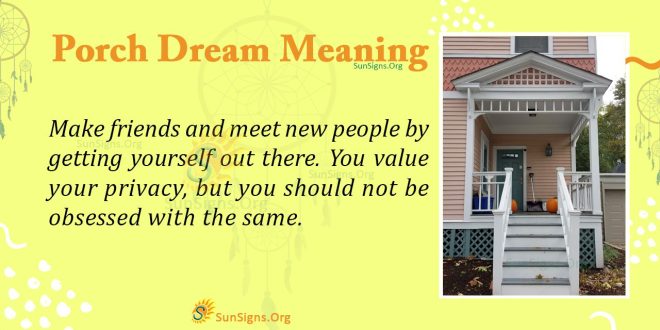 Porch Dream Meaning