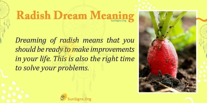 Radish Dream Meaning