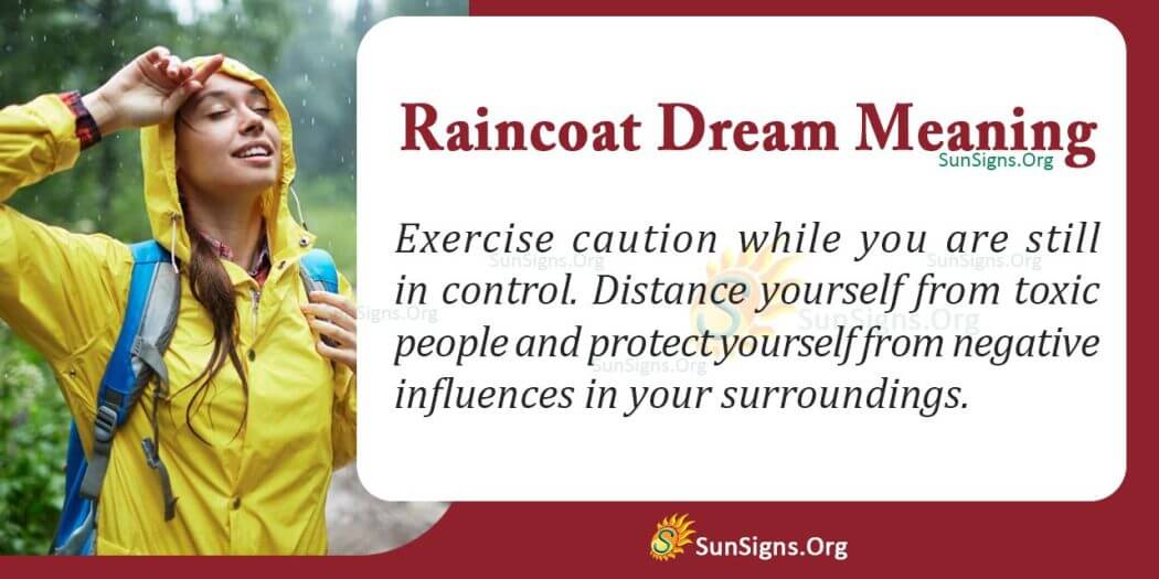 Raincoat Dream Symbol Meaning, Interpretation and Symbolism