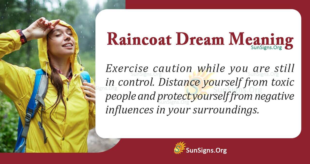 Raincoat Dream Symbol Meaning, Interpretation and Symbolism