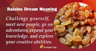 Raisins Dream Meaning