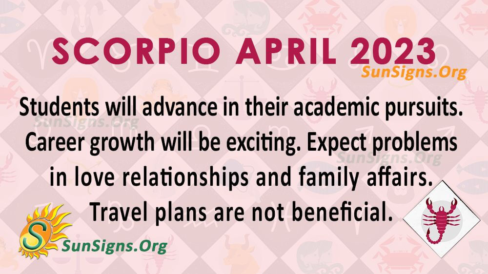 Scorpio April Horoscope 2023