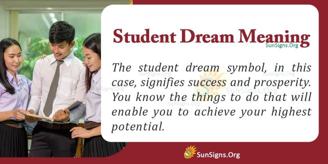 Student Dream Meaning