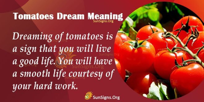 Tomatoes Dream Meaning